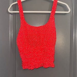 Red w/ white flowers pacsun tank!